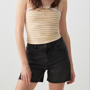 Striped Tube Top With Bow